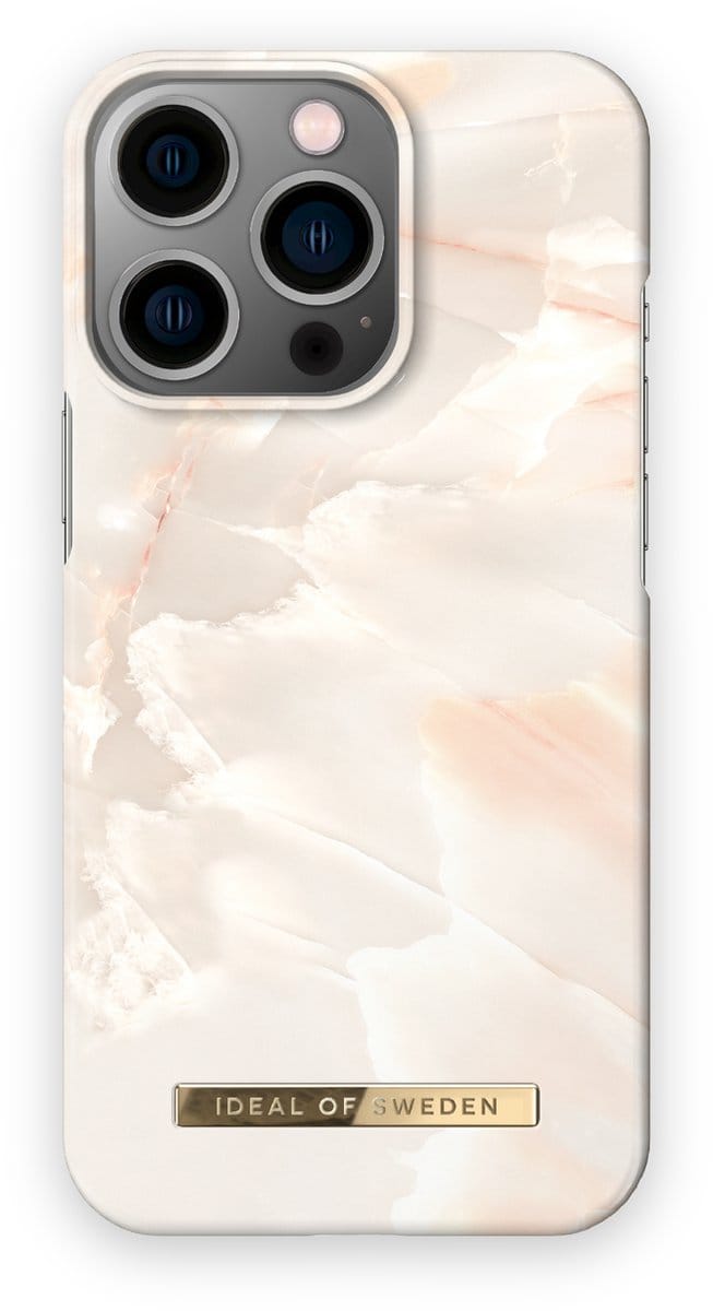 iDeal of Sweden  met magnetische ring iPhone 14 Pro Max Rose Pearl Marble