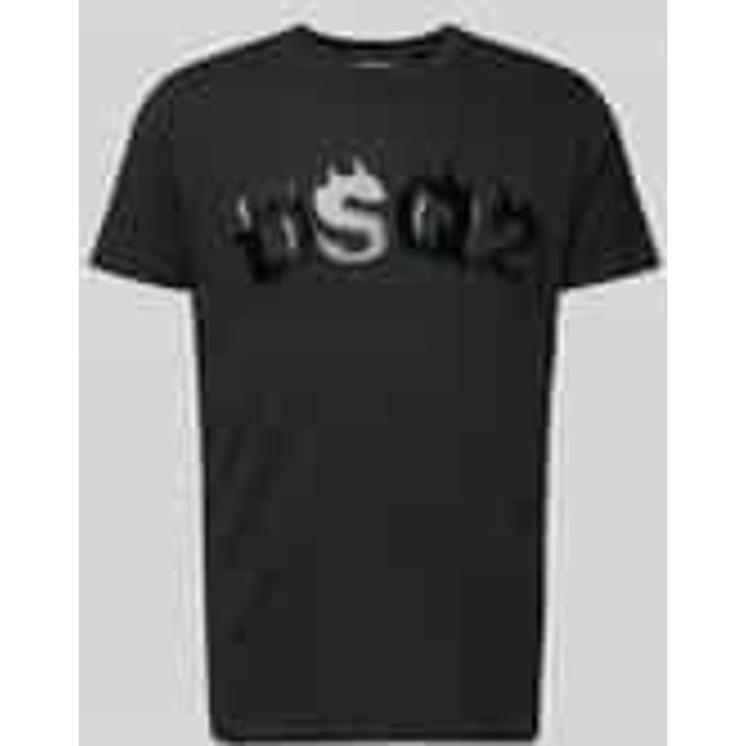 T-shirt met labelprint