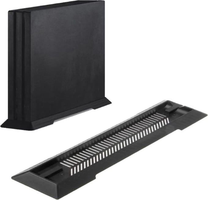 BukkitBow - Console Standaard - Spelcomputer Houder voor PlayStation 4 Pro en PS4 Slim - Verticaal - Zwart