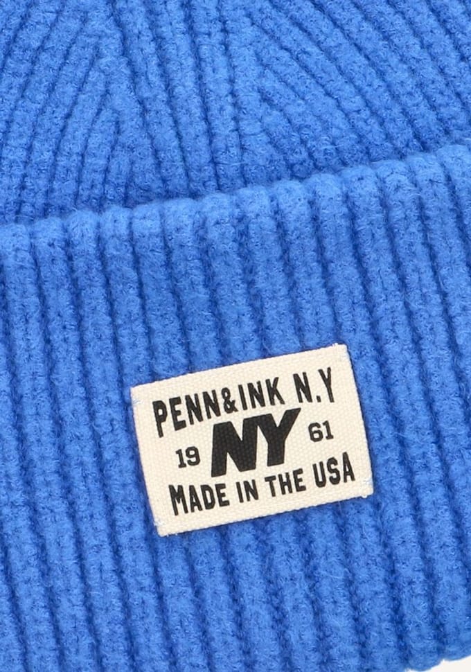 Penn & Ink Beanie W25b354 Mutsen Dames - Blauw - Maat ONESIZE