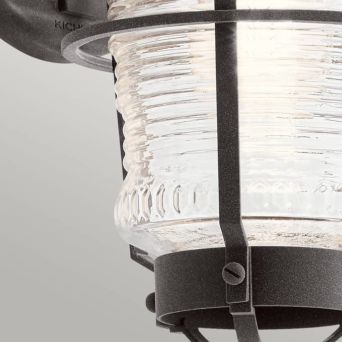 Kichler LED Wand Buitenlamp Chance Harbor | 1X E27 Max 60W | IP44 | Dimbaar | Weathered Zinc
