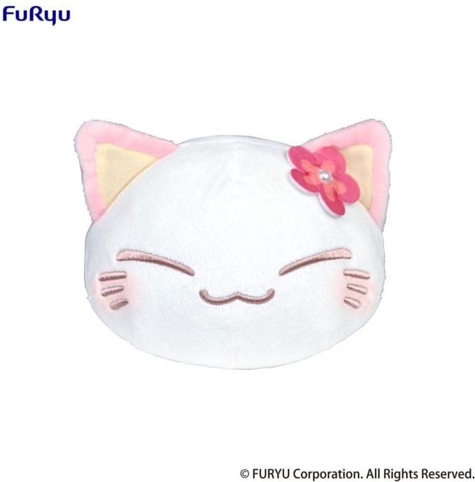Furyu Nemuneko Cat Knuffel Figure Pink 18 cm Knuffeles
