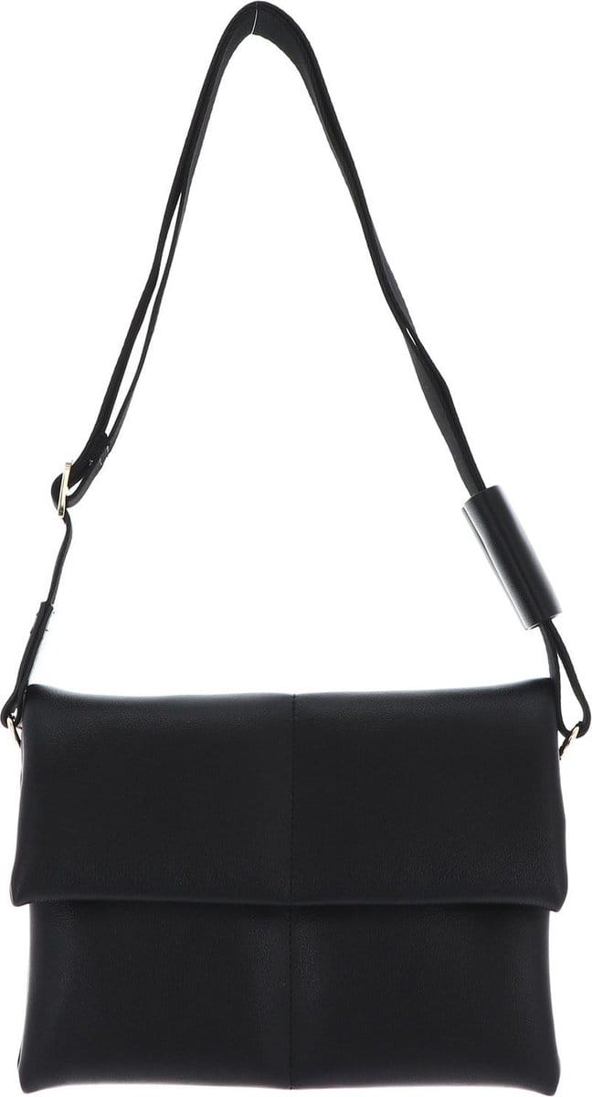 SEIDENFELT MANUFAKTUR Schoudertas Heby Crossbag Black / Gold Zwart