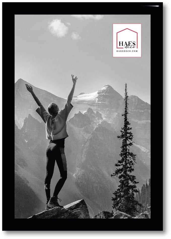 HAES DECO - Kunststof fotolijst 10x15 zwart Easy Frame - EF1B