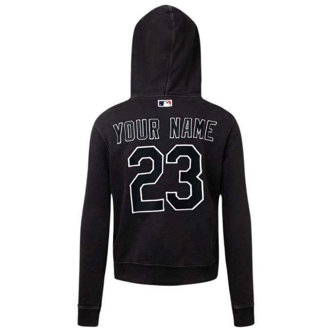 Gebroken witte X MLB Chicago White Sox slim-fit zwarte hoodie