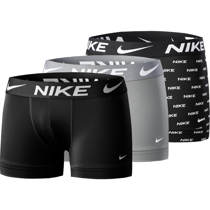 Nike Elastisch Letter Logo Print Boxer Briefs 3-Pack Herenondergoed KE1156-9SC L gray