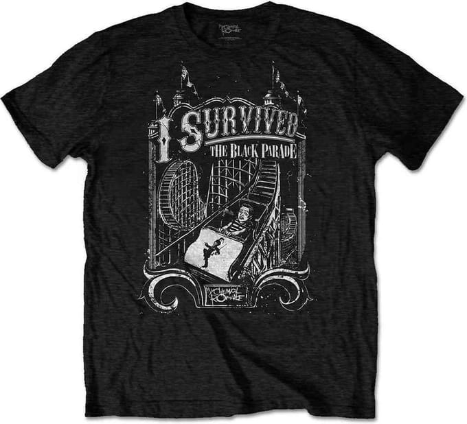 My Chemical Romance - I Survived Heren Tshirt - S - Zwart