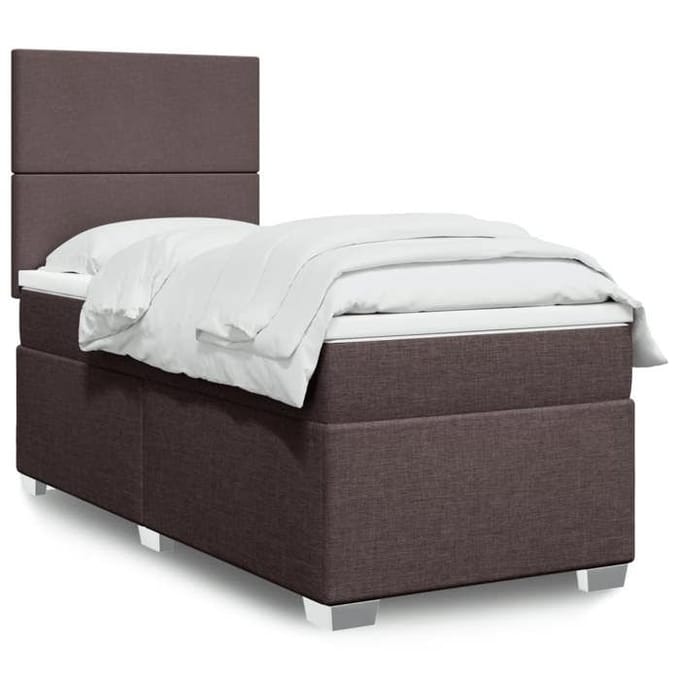 Lit 1 place - Maison Exclusive - Sommier à lattes - Matelas 90x190 cm - Tête de lit réglable