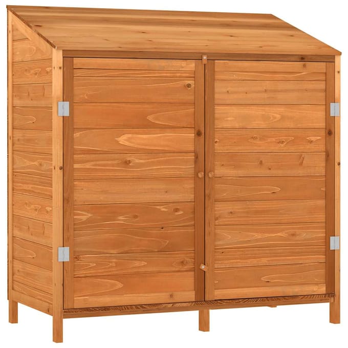 vidaXL - Tuinschuur - 102x52x112 - cm - massief - vurenhout - bruin