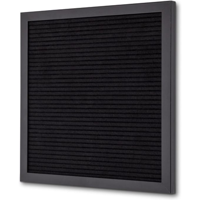 Letterbord IEZZY 30x30cm zwart hout