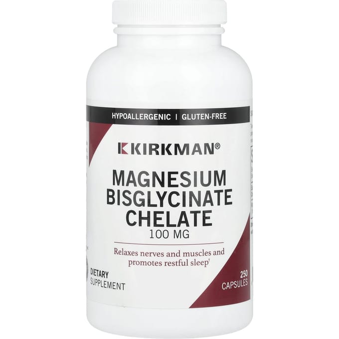 Kirkman Labs, Magnesium Bisglycinate Chelaat, 250 Capsules