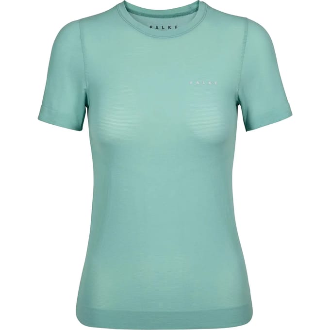 FALKE Ultralight Cool sneldrogend functioneel materiaal functioneel shirt met korte mouwen dames groen - maat L