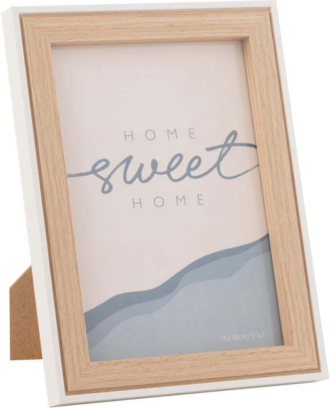 J-Line fotolijst Chloe - hout - naturel/wit - medium
