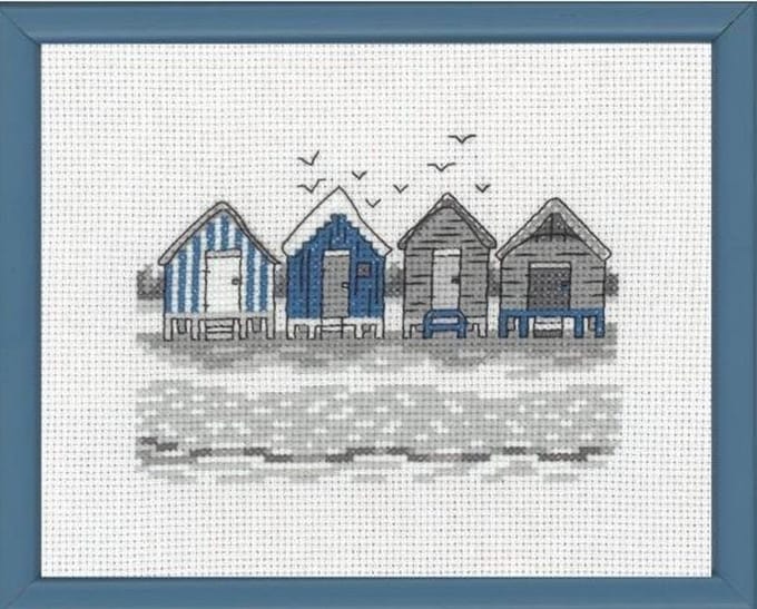 Permin borduurpakket Strandhuisjes 13-9118 borduren