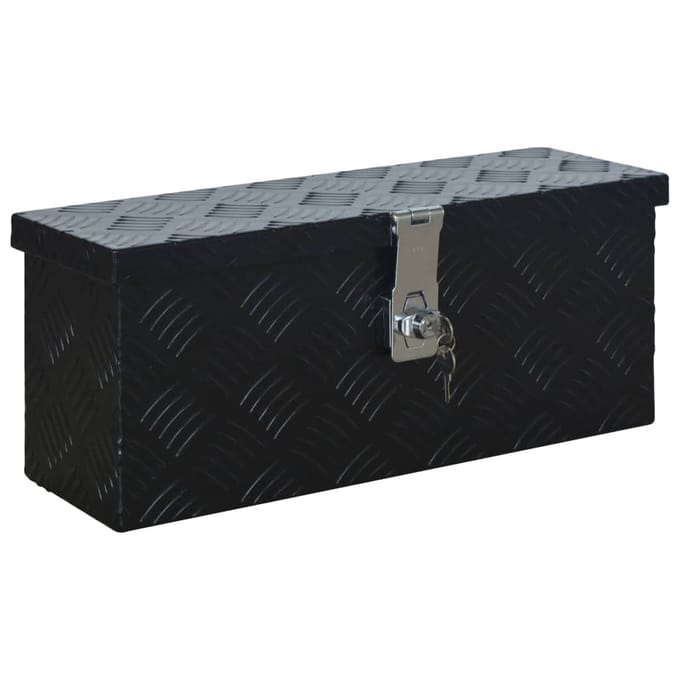 vidaXL - Aluminium - kist - 485x140x200 - mm - zwart