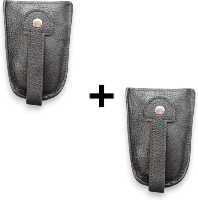 Leren Sleuteletui - Sleutelzakje - Sleuteltasje - Dames - Heren - 2pack