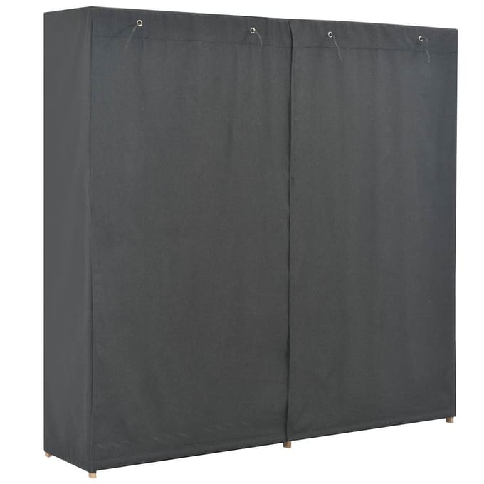 vidaXL - Kledingkast - 200x40x170 - cm - stof - grijs