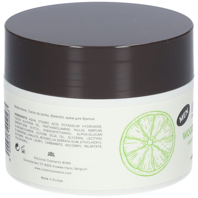 Umami Men Woody Lemons Shaving Cream Bergamot & Ceder 250 Scheerschuim