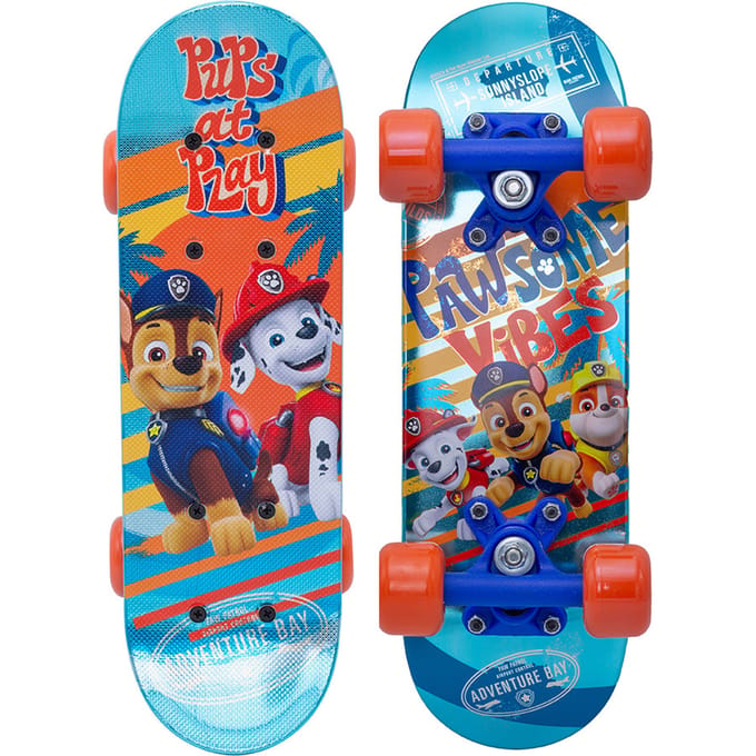 Paw Patrol Wooden 17´´ Skateboard Blauw Kinderen