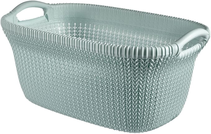 Curver Knit Wasmand - 40L - Misty Blue