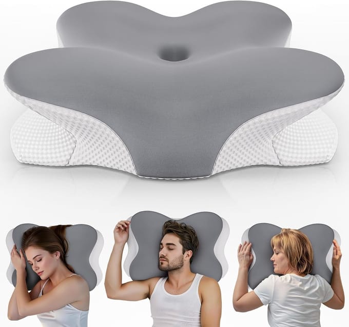 Ergonomisch neksteunkussen met verkoelend effect voor alle slaapposities
