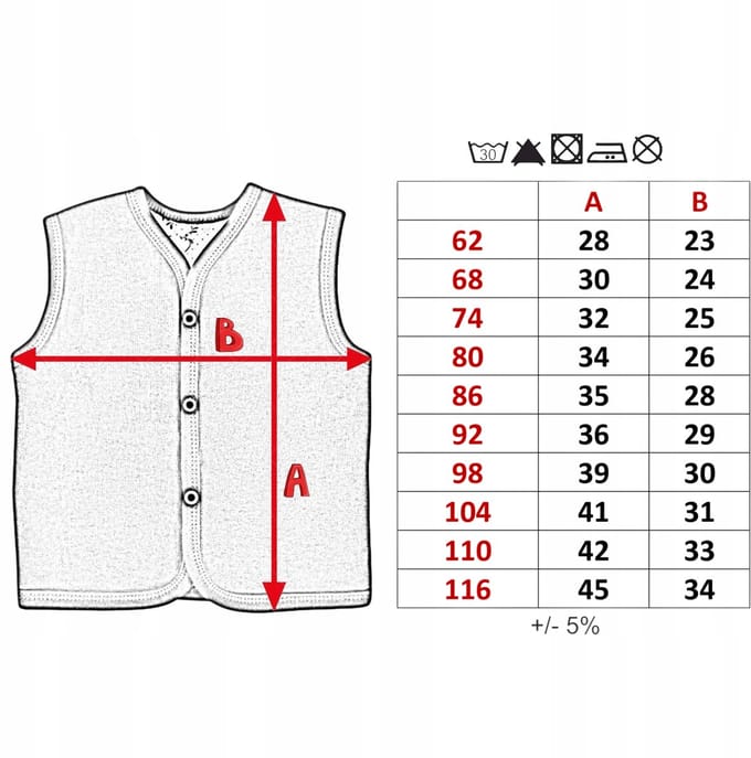 Dartomik Abcdefg-baby - Kinder Bodywarmer - Maat 92 - Warmer - Oeko-tex