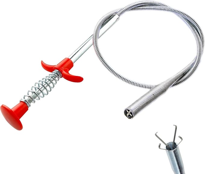 Grijper Prikker Tool - Flexibele Pincet - Afvoer Reinigen - Buigbare Slang - 60 cm