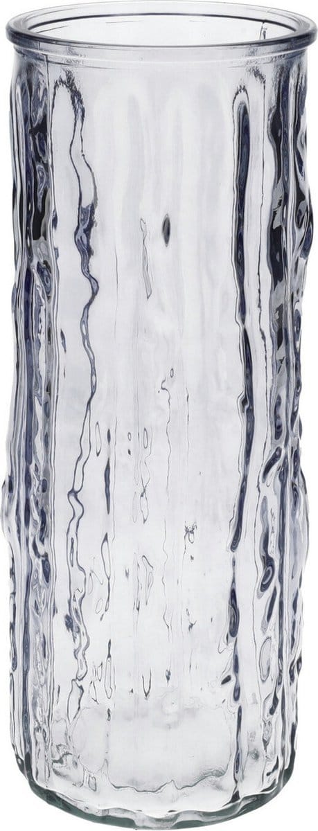 Bellatio Design Bloemenvaas - lavendel - transparant glas - 10 x 25 cm - vaas