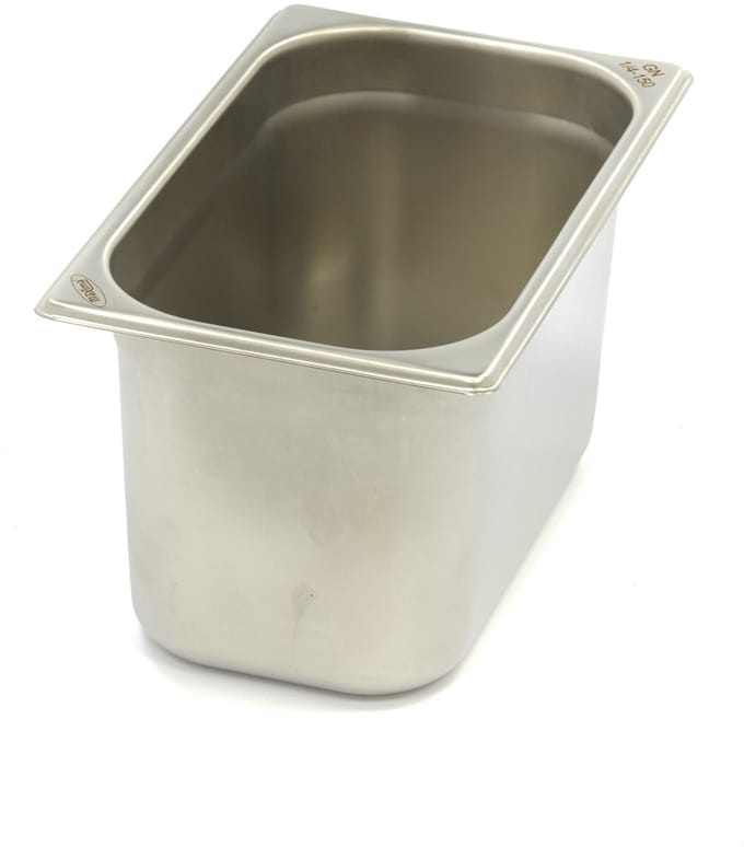 Gastronorm Bak - 1/4 GN - 15 cm Diep - RVS