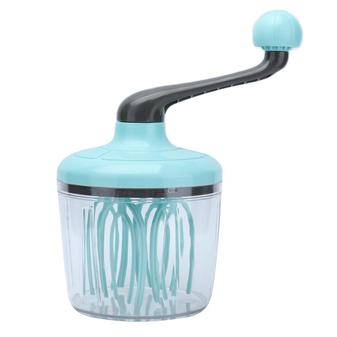 Handmixer PP Handheld Eierklopper met Afneembaar Handvat Crème Klopper Handig en Antislip Lichtgewicht white