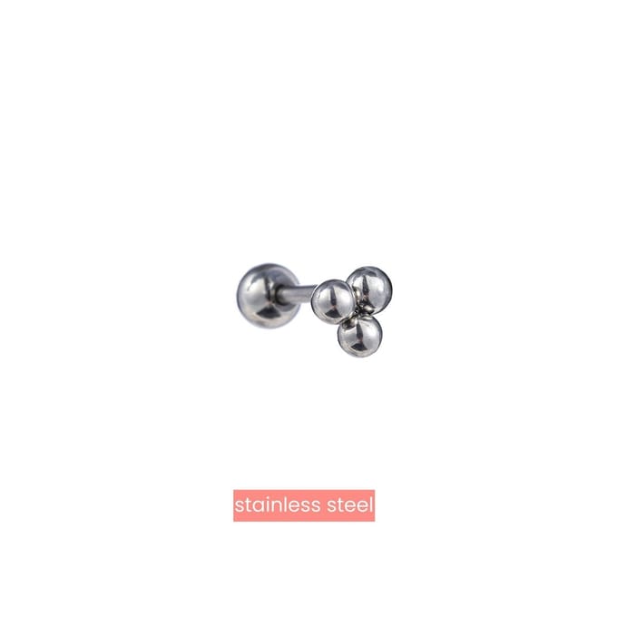 Go Dutch Label Oorknoppen 3 dots Zilver