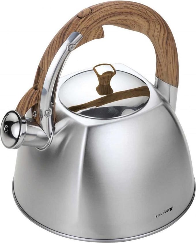 Klausberg KB-7193  fluitketel - 3L - rvs - alle warmtebronnen