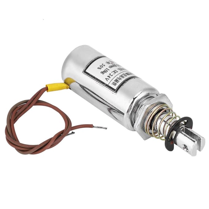 DC Solenoïde Elektromagneet Push Pull Type Cilindrisch voor Industriële Automatisering MQ8 Z12B 9.8N 24VDC