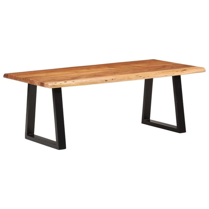 vidaXL - Salontafel - 110x55x40 - cm - massief - acaciahout