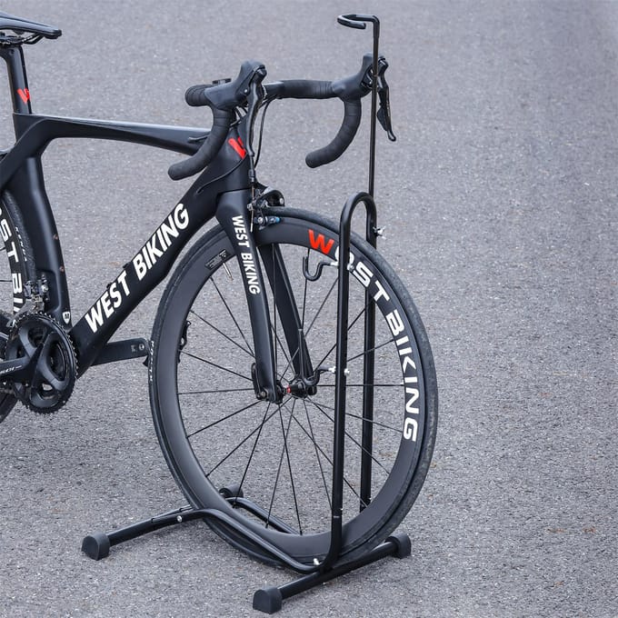 Support de stationnement pour vélo, support de rangement pour Garage intérieur, support de réparation de vélo 2-in-1 gray