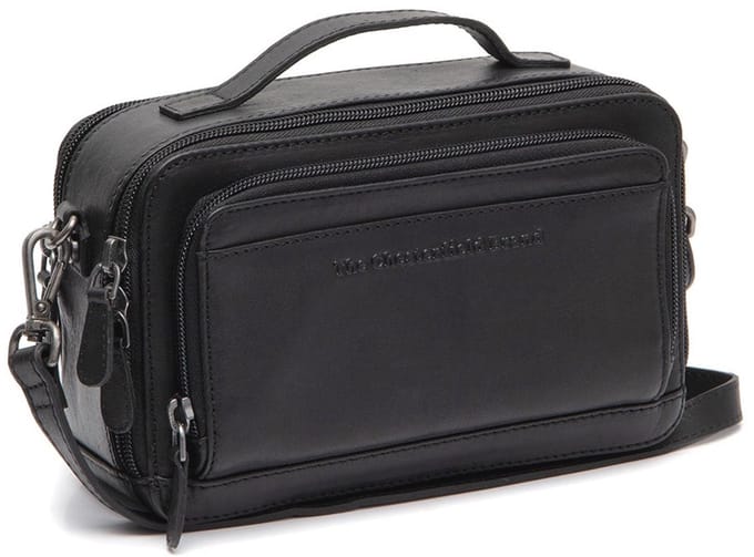 Chesterfield Rovon Waxed Pull Up Schoudertas - Zwart