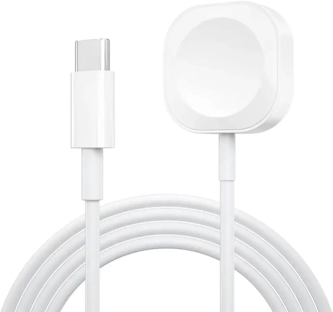 IfarNix – Magnetische Oplaadkabel Geschikt voor Apple Watch – USB-C – 1 Meter – Wit
