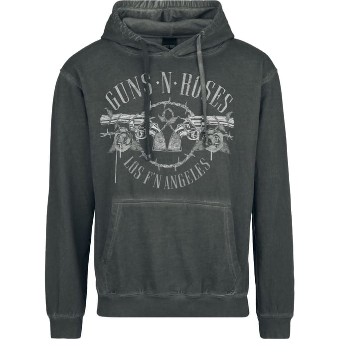 Guns N' Roses Top Hat Skull Heren Trui met capuchon - grijs - S