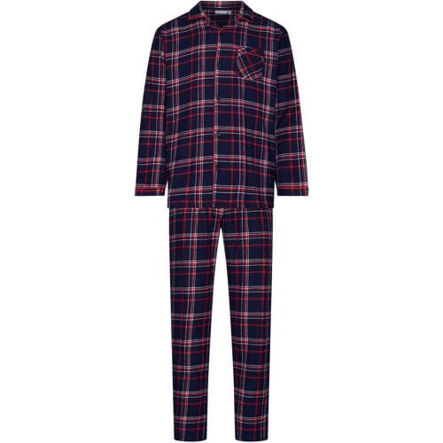 Pastunette - Pyjama - Aspen Ski - Katoen - Flanel - Geruit - Doorknoop - Maat M