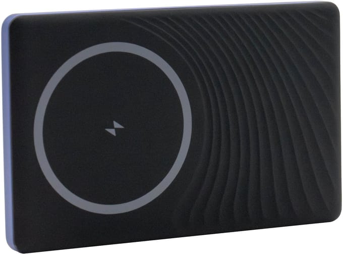 RealPower Powerbank 5.000 mAh USB PD, Qi Wireless Charging, Magsafe USB-C (met Power Delivery) Blauw