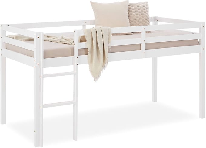 Homestyle4u Hoogslaper - 90x200 cm - Wit