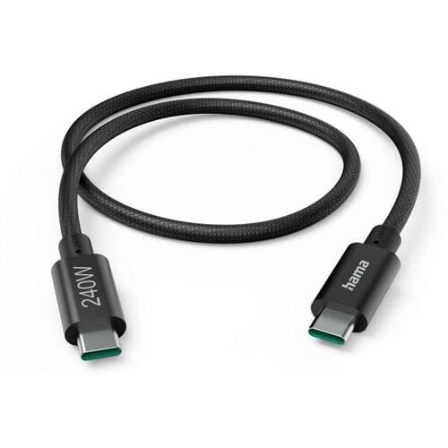Hama 00201702 USB-C-kabel USB 3.2 Gen1 USB-C stekker 1.5 m Zwart