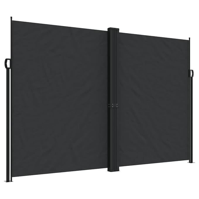 vidaXL - Tuinscherm - uittrekbaar - 220x1200 - cm - zwart