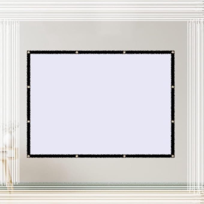 Projectiescherm - Filmscherm - Thuisbioscoop Ervaring - Kreukvrij Ontwerp - 150 inch 16:9 - Wit