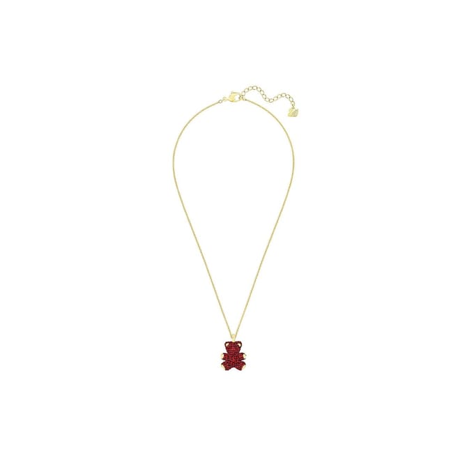 Swarovski Teddy 4D Kristal Ketting Damesketting Goud 5388876 Box (Random Color) beige