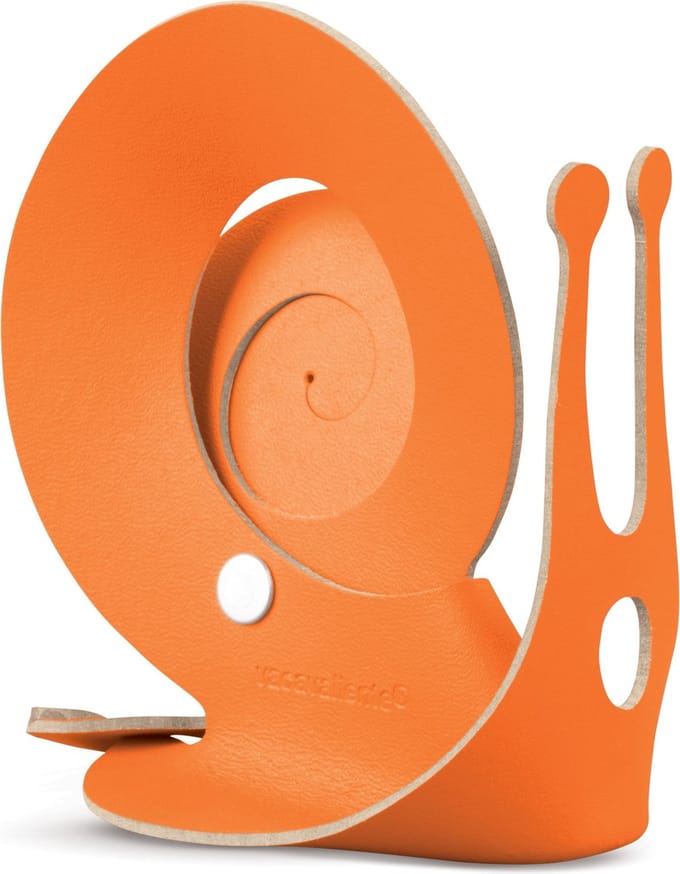 Vacavaliente - Amigos Bureau Organiser Slak - Gerecycled Leer - Oranje