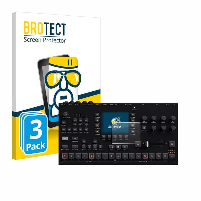 Screenprotector 3 Stuks voor Elektron Octatrack MKII Beschermglas transparant