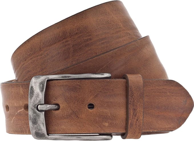Vanzetti Riem leer - Jongens - 100 cm - cognac