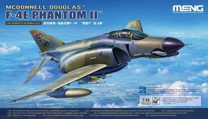 Meng Model Modelbouwpakket Militaire voertuigen - MENG LS017 McDonnell Douglas F-4E Phantom II Plastic - 1:48 - Modelbouw