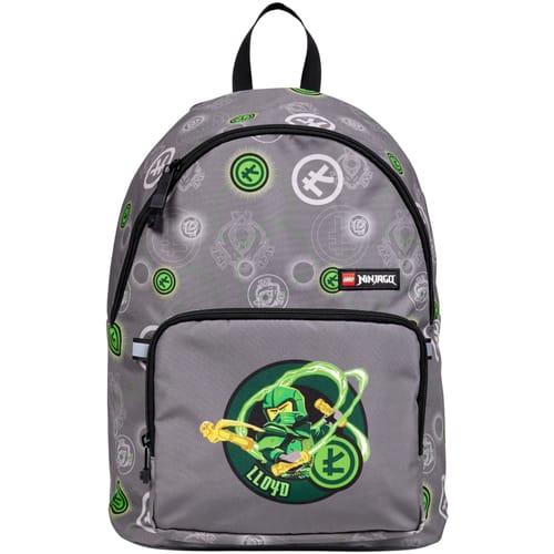 LEGO Ninjago Basic Backpack, voor een jongen, Grijs, Rugzak, maat: One size